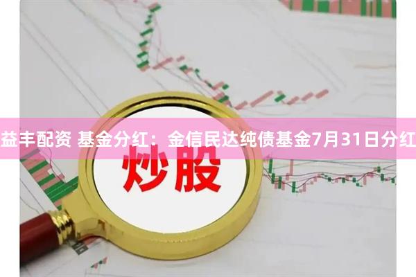 益丰配资 基金分红：金信民达纯债基金7月31日分红